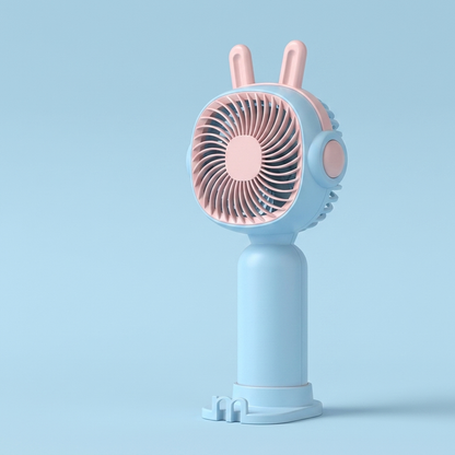 Chic Mini Portable Fan (Pinky Blue)