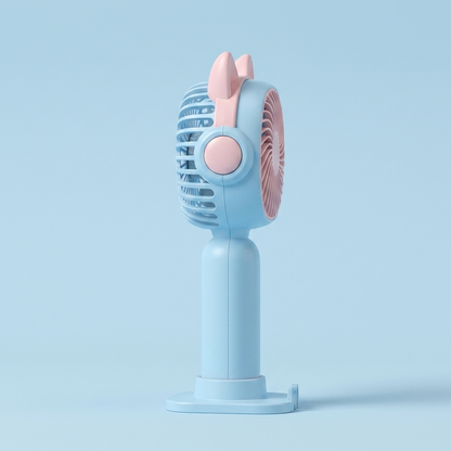 Chic Mini Portable Fan (Pinky Blue)