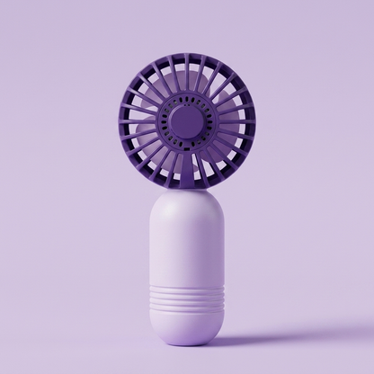 Cute Travel Fan (Purple)